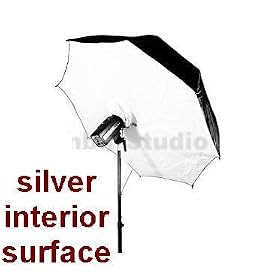 Ardinbir 43 110cm Black/White Reflective Umbrella Brolly Box Softbox Diffuser for Alienbees, Balcar, Bowens, Elinchrom, Hensel, Photogenic, Norman, White Lightning, Flash Broncolor, Pulso, Broncolor Impact, Visatec, Speedotron, Smith Victor Strobe Flash Light