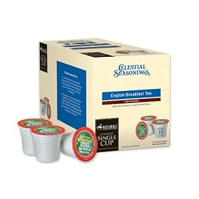 Keurig K-Cup Celestial Seasonings English Breakfast tea.