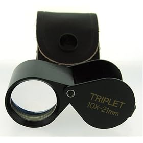 20X Triplet Loupe Jewelers Gemologist Magnifier 21mm