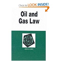 Oil and Gas Law in a Nutshell (Nutshell Series)