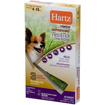 Hartz InControl Advanced Flea and Tick Drops for Dogs and Puppies