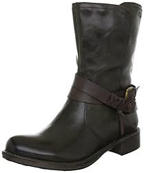 s.Oliver Casual 5-5-25365-39, Damen Bikerboots, Grün (D.KHAKI/MOC.A. 722), EU 40