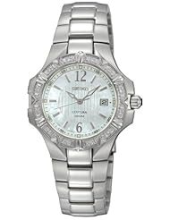 Seiko Womens SXDC33 Diamond Coutura White Dial Watch