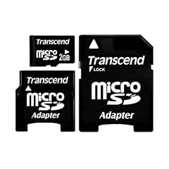 Transcend Micro SD 2GB Speicherkarte mit SD- und Mini SD-Adapter