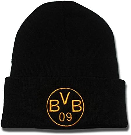 LPEREE Borussia Dortmund BVB 09 Logo Beanie Fashion Unisex Embroidery Beanies Skullies Knitted Hats Skull Caps