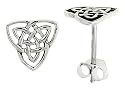 Tiny 1/4" (7 mm) Sterling Silver Celtic Knot Stud Earrings