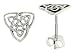 Tiny 1/4 (7 mm) Sterling Silver Celtic Knot Stud Earrings