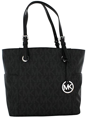 Michael Kors Womens Jet Set E/W Signature Print Tote Handbag