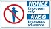 SIGNS-10 X 18 NOTICE EMPLOYEES ONLY/AVISO