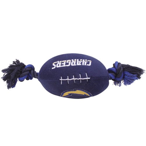 San Diego Chargers Pet Football Rope Toy, 6-Inches long