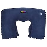from TRIXES TRIXES Blue Inflatable Neck Travel Pillow Head Rest Cushion