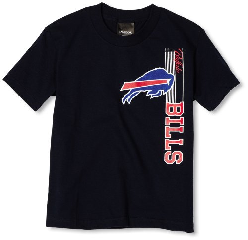 NFL Boys' Buffalo Bills Vertical Presence Tee Shirt (Blue, Medium)