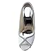 ElegantPark EP11083-IP Women's Peep Toe Stiletto High Heel Rhinestones Satin Evening Pumps Wedding Bridal Shoes