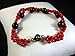 Fashion Jewelry - Delicate Red and Black Pearl title=
