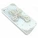 3d Handmade Cross Bling Diamond Crystal Transparent Hard Back Case Cover for Iphone 4 4g 4s