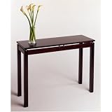 Review HFD  / Sleek Espresso Finish Beechwood Console Sofa Table