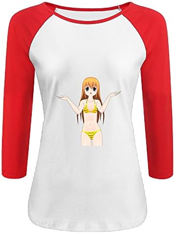 HOT SEXY MANGA GIRL Looser For Women Baseball Jersey Half Sleeve T-shirts