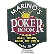 CUSTOMIZED Crown Poker Room All Wood Decorative Sign