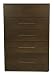 Offspring York 5 Drawer Chest, Cocoa