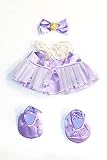 20097-Purple Ballerina Clothes for 14" - 18" Stuffed Animals and Dolls