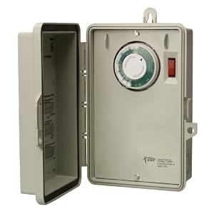 Woods 59399 Water Heater Timer 30-Amp Double Pole Single Throw, 24 Hour Timer by 