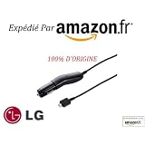 ** ACCESSOIRES D'ORIGINE LG� de Haute Qualit� *** Chargeur voiture pour LG Mobile ORIGINE - Compatible GB250 / F3000 / HB620T TNT / KB770 / KC550 / KC780 Reina / KC910 Renoir / KE500 / KE520 / KE590i / KE770 Shine / KE800 / KE820 / KE850 Prada F/ KE970 Shine / KF300 / KF510 / KF600 / KF700 / KF750 Secret / KF757 Secret Unik / KF900 Prada / KG270 / KG275 / KG320 / KG375 / KG800 / KG810 / KM330 / KM380 / KM500 / KM710 / KM900 Arena / KP100 / KP105 / KP230 / KP235 / KP500 Cookie / KP501 / KS20 / KS360 Etna / KS500 / KT520 / KU250 / KU311 / KU380 / KU580 / KU800 / KU970 Shine / KE990 Viewty / KU990 Viewty / L600v - Origine LGpar LG