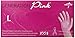 Medline Generation Pink 3G Synthetic Exam Gloves, Large, 100 Count