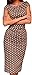 CANDAY Women's Sleeveless Polka Dot Hip Package Pencil Dress