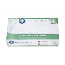 Hospeco ProWorks GL-V103F Industrial Grade Vinyl Glove, Powder Free, Disposable, 9" Length, 3 mils Thick