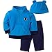 Gerber Baby Boys' 3-Piece Top, Pant and Cap Set, Football Blue 12 Months