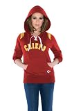 Kansas City Chiefs Women's Laced Up Fleece Hooded Sweatshirt - by Alyssa Milano