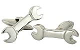 Wrench Cufflinks, Home Improvement Tools Cufflinks, Sterling Silver, handcrafted