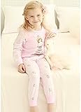 【あるこんたるこん】 ベビー キッズ ジュニア ルームウェア ピンクプリンセス 女の子 長袖 レンギンス シャツ パジャマ (100)