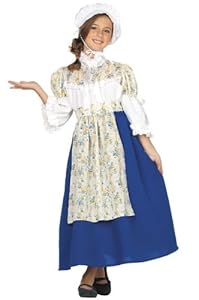 RG Costumes Colonial Beauty Costume, Blue/White/Yellow, Medium