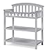 Graco Changing Table with Water-Resistant Change Pad and Safety Strap, Pebble Gray, Multi Storage Nursery Changing Table for Infants or Babies