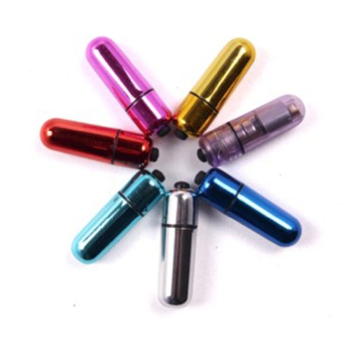 Evalley Sex Toy Random Color Portable Mini Multi Speed Female Stimulate G-Spot Clit Clitor Orgasm Stimulation Bullet Plug Massager Vibrator Magic Stick Wand Vibration Vibe Masturbation for Women Masturbation