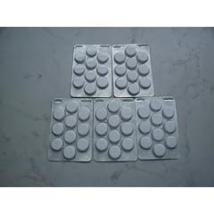 5 X 1 Blister = 50 Tabletten Schweizer Marken Cafe Clean Reinigungstabletten f�r Kaffeevollautomaten, Espressomaschine, Siebtr�ger usw.
