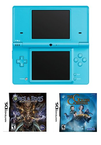 Nintendo DSi Blue Bundle with 2 Games and 2GB SD Card