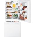 GE Profile: PDSF0MFXWW 20.1 cu. ft. Bottom-Freezer Refrigerator with 4 Glass Shelves, Gallon Door St
