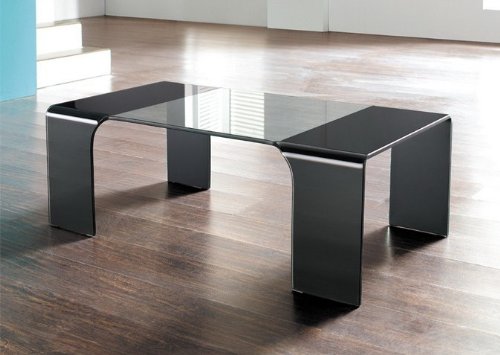 Glass Coffee Table With Black Painted Legs 41udGReugXL