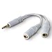 headphone Y Splitter Cable double 3.5mm for iPod MP3 UK