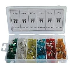 MASTERP KFZ-Kunststoff-Sicherungen, 120tlg. Set, verschlie�bare Box, je 20Stk. verschiedenen Amper