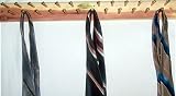 Tie Rack- 24 Peg Cedar Tie Holder