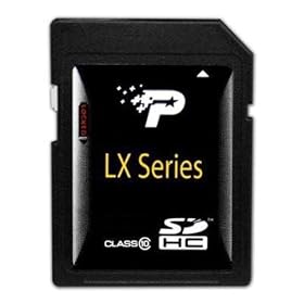 Patriot LX Series 8 GB Class 10 SDHC Flash Memory Card PSF8GSDHC10 (Black)