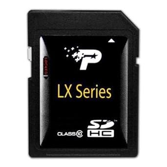 Patriot LX Series 8 GB Class 10 SDHC Flash Memory Card PSF8GSDHC10 (Black)