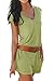 Rokiney Women's Summer Casual V Neck Sleeveless Beach Shorts Jumpsuits Playsuits