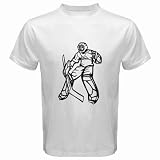 Men's Customized SPORTS HOCKEY 100% Cotton White T-shirt