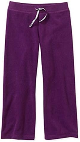 365 Kids from Garanimals Girls` Polar Fleece Draw String Sweatpants (8, purple)