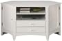 Hawthorne Corner Wide screen Tv Stand, 48"W, WHITE