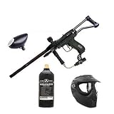 Paintball Gun Custom Diablo Mongoose LCD w/eyes Marker - Tank- Mask